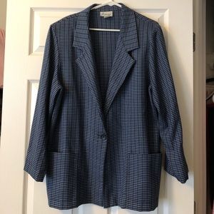 Vintage Plaid Blazer